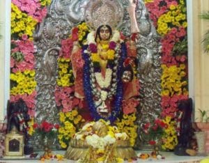 Exclusive image of Chattarpur Mandir, Well known Chhatarpur temple of Delhi showing Goddess