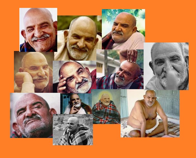 image collage with 12 ultimage images of baba neem karoli baba