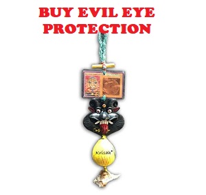 devotees of Lord hanuman should chant Hanuman chalisa and keep this evil eye protection also
