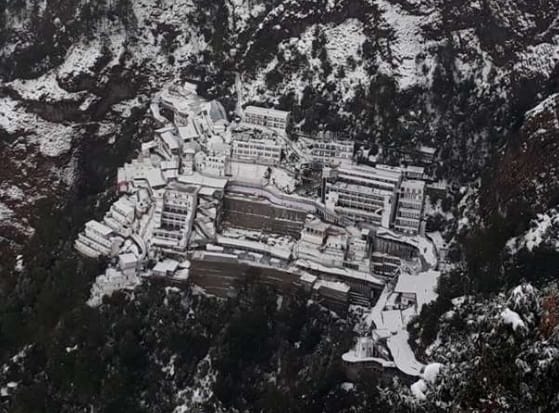 Arial view of Maa Vaishno devi mandir